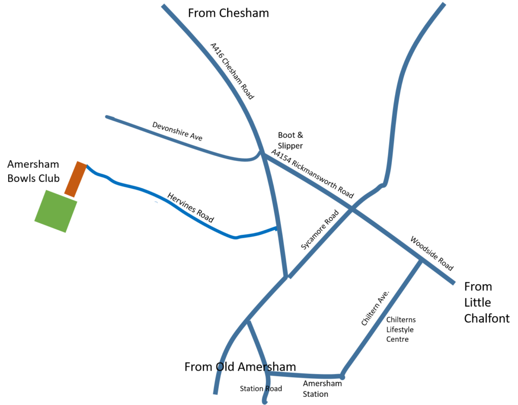 How to Find Us Amersham Bowls Club